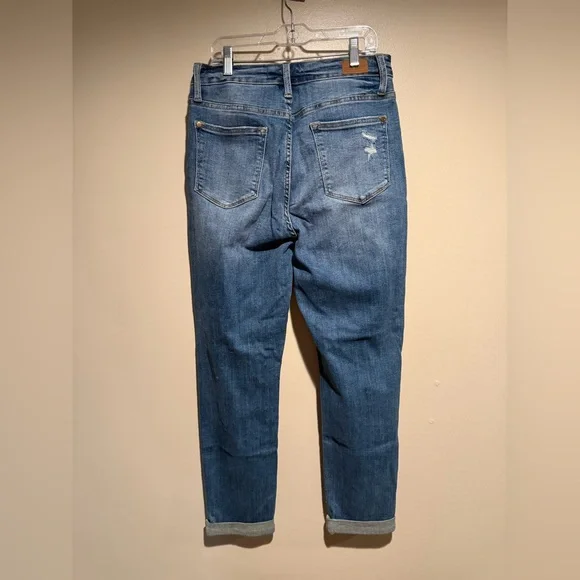 Judy Blue Boyfriend Fit Jeans Size 7/28 Stretch distressed - Picture 8 of 11